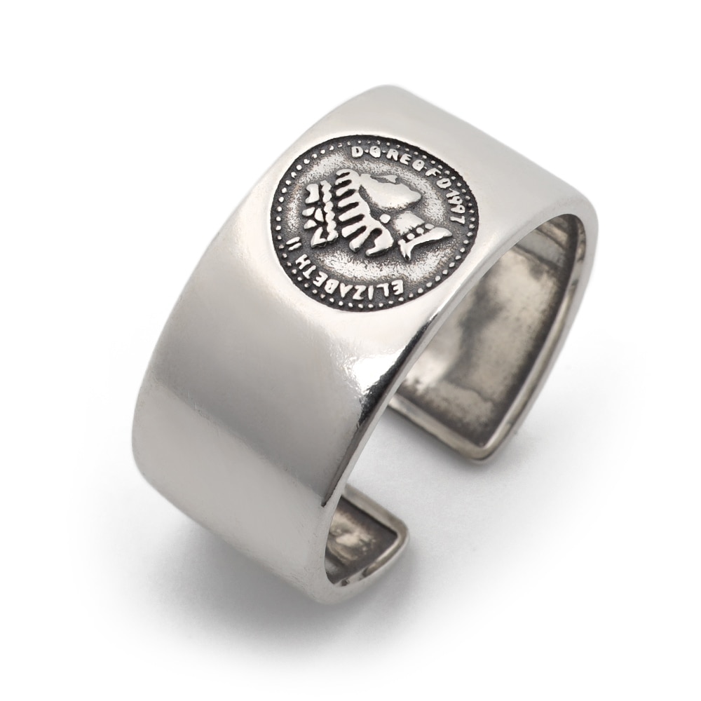 925 平打ちリング エリザベス 幅広 [cr078]