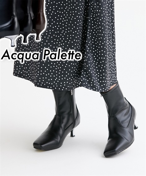 ショート・ノーマル オブリークトゥブーツ ワイズ４E 防水・防滑 ACQUA PALETTE アクアパレット