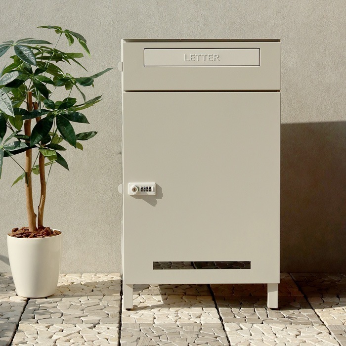 宅配ボックス付ポスト Estella エステラ PBX-039 グレージュ 17,276円