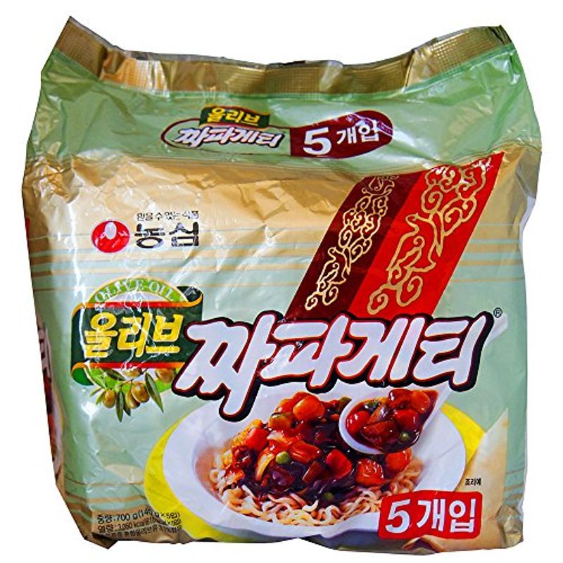 手軽に韓国の味韓国食品 チャパゲテイ 99％以上節約 即席めん 韓国インスタント麺 140gX5食入り 73％以上節約 700g