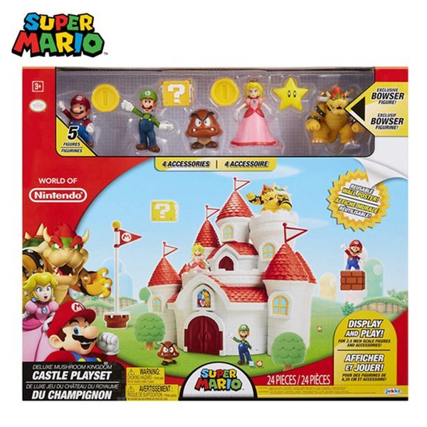 スーパーマリオDX マッシュルーム キングダム キャッスルn フィギュアセット（フィギュア5種）