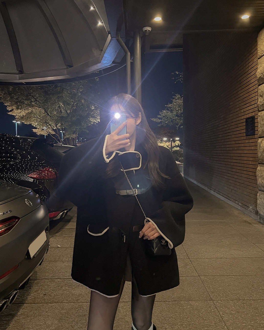 オーバーフィットボアジャケット韓国ファッション レディース