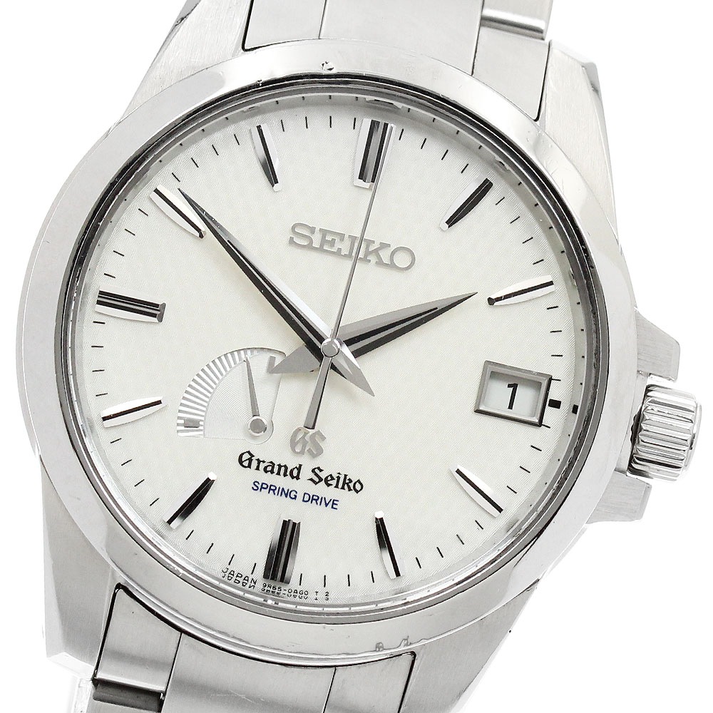 セイコー SEIKO SBGA025/9R65-0AG1 グランドセイコー パワーリザーブ デイト スプリングドライブ メンズ 保証書付き_951815【中古】