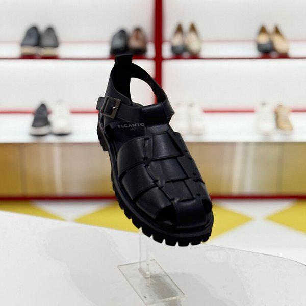 AK水原店 メンズ レザー サンダル ブラック MO02U526