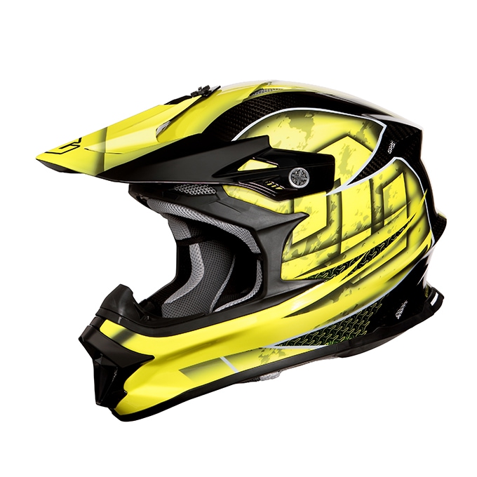 MadJumper2 マッドジャンパー2 CARBON HYBRID GRAPHIC YELLOW カーボン オフロードヘルメット グラフィック