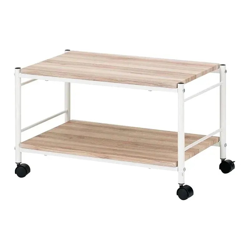 武田コーポレーション サイドテーブル ヴィンテージナチュラル 65×45×38cm ヴィンテージ調キャスター付マルチテーブル T8-VCMT65NA