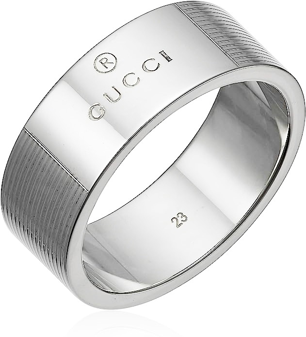 GUCCI 163179-J8400-8106-11 グッチ シンプル ロゴ リング SILVER925 スターリングシルバー