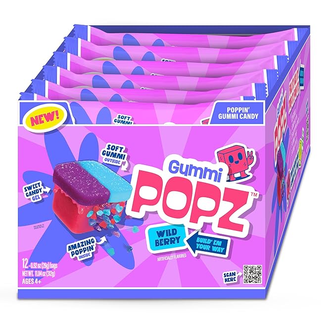 TikTok話題 Gummi Popz ポッピンググミ ミックスベリー 12個 SNS大人気 海外バズ