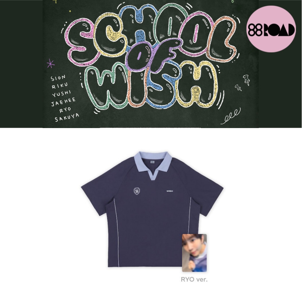 NCT WISH リョウ ユニフォーム Tシャツ SCHOOL of WISH グッズ-Tシャツ】NCT WISH SCHOOL of WISH MD ユニフォームT