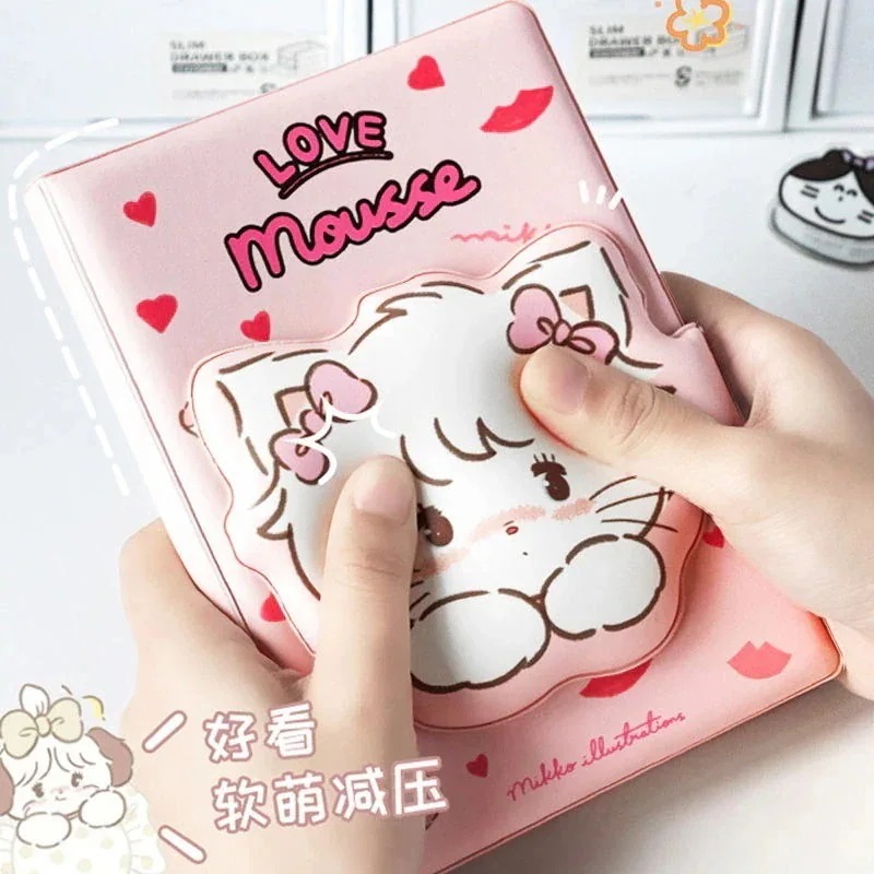 【1204人コレクション】麦とmikko磁気ボタン本解凍本減圧ノート女子超萌え少女心かわいい日記手帳