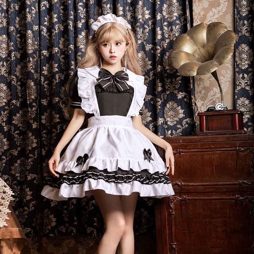 新品ココスプレlolitaココスプレロリータロリータロリワンピースメイド服ソフト妹カフェメイド服ウェイター