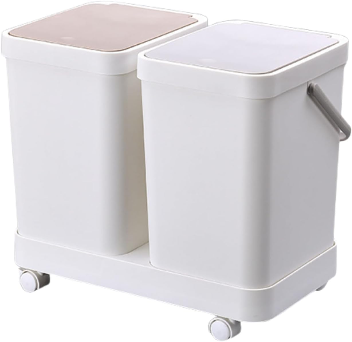 ゴミ箱 分別 ふた付き ダストボックス スリム キャスター付き おしゃれ 3分別 密閉 防臭 キッチン 大容量 袋見えない 取り外し可能 縦型 ワゴン プラスチック 3連 ふた付き 垃圾桶 自宅 リ