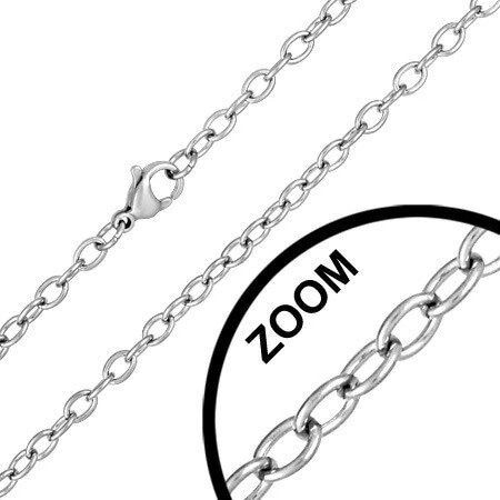 3.0mm あずきチェーン ネックレス 首飾り サージカルステンレス316L アクセサリー 長い 短い ロング ショート 男性 女性 プレゼント 定番 シンプル 楕円形 stc00cvm030