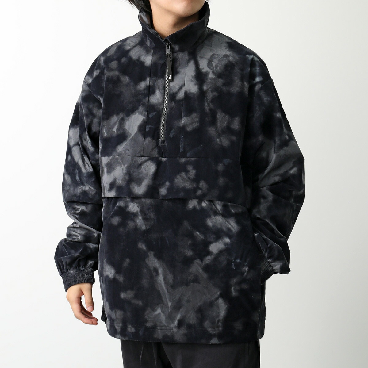 Y-3 ワイスリー ジャケット AOP NYL CREW IW7495 メンズ ハーフジップ タイダイ染 フロッキープリント BLACK MULTCO 40,362円