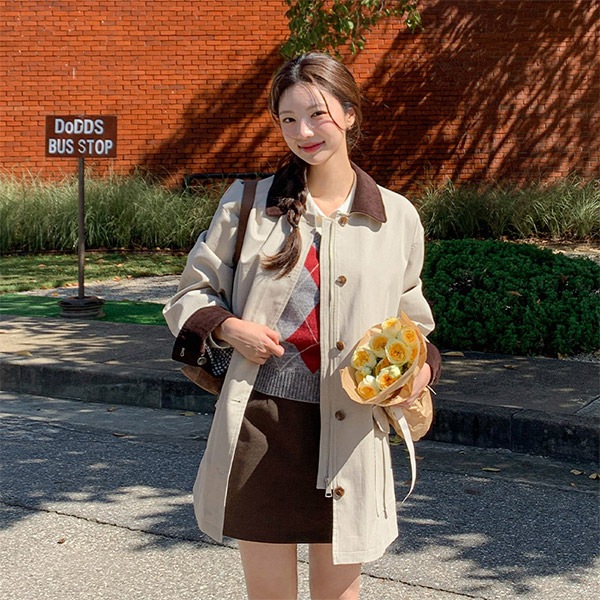 コーデュロイ配色シングルジャケット jk2942 7,445円