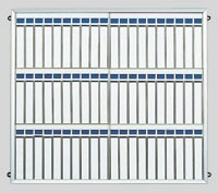 名札掛（アルミ枠付） 60名用 （CR-NF600K-AL）