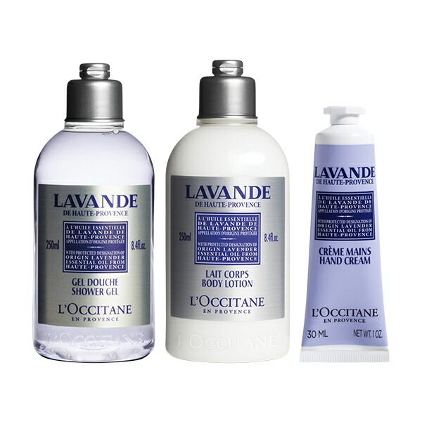 ギフトセット ラベンダー ボディケア ハンドケア 3点セット ボディミルク 250ml シャワージェル 250ml ハンドクリーム 30ml 男性 女性 男女兼用 誕生日 20代 30代 40代 50