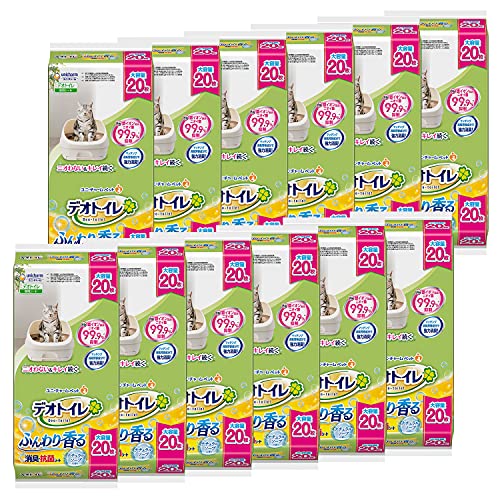 デオトイレ 猫用 シート ふんわり香る消臭 抗菌シート ナチュラルソープの香り 20枚×12個 おしっこ ペット用品 ユニチャーム[ケース販売]