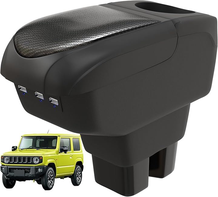運転が楽チンに アームレスト コンソールボックス アクセサリー ジムニー/シエラ専用 ジムニーシエラ 車 収納 収納ボックス ATouchMent(フラットブラック)