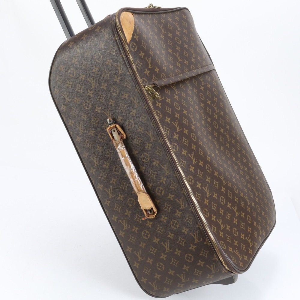 モノグラム ペガス65 M23295 レザー×コーティングキャンバス スーツケース キャリーケース バッグ 出張 旅行 トランク メンズ EEE CQ7-8 中古