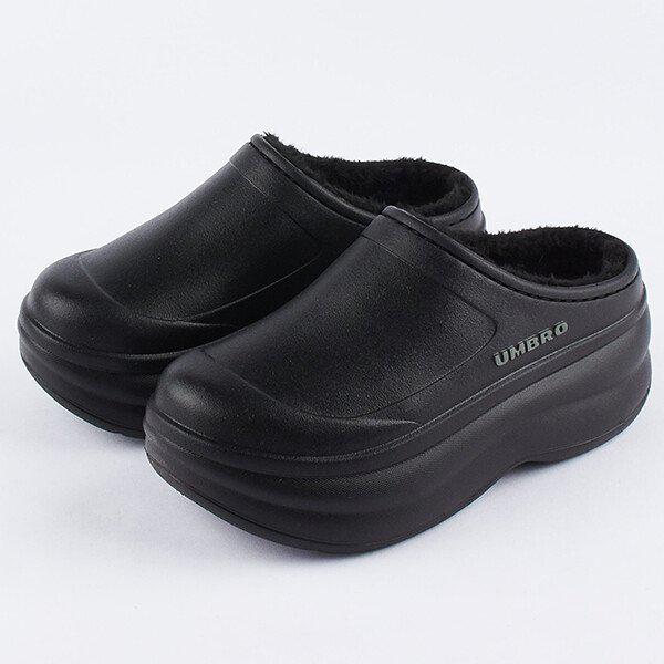 トフィー コージー ファー プラットフォーム UP423EMUO0 BLK