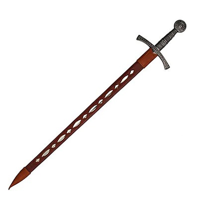模造刀 メディーバルソード デニックス DENIX 6202 102cm レッド シルバー レプリカ 剣 刀 西洋 コスプレ ロング フランス