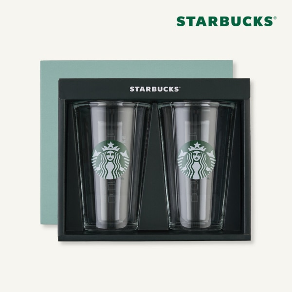 【starbucks】 スターバックス サイレン ギフティング グラス セット 500ml (2P) 韓国スタバ