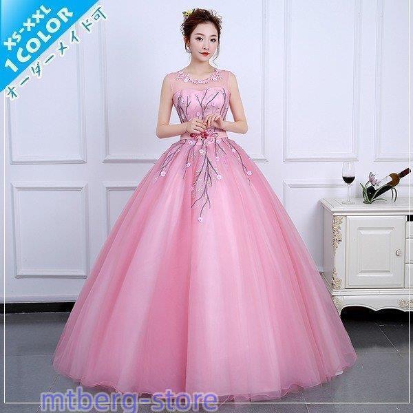 ドレス ウェ ノーブ ウエドレス パイン 可愛い刺繍花 舞台衣装 丸襟 エレ 可愛い 姫系h3475 6,525円