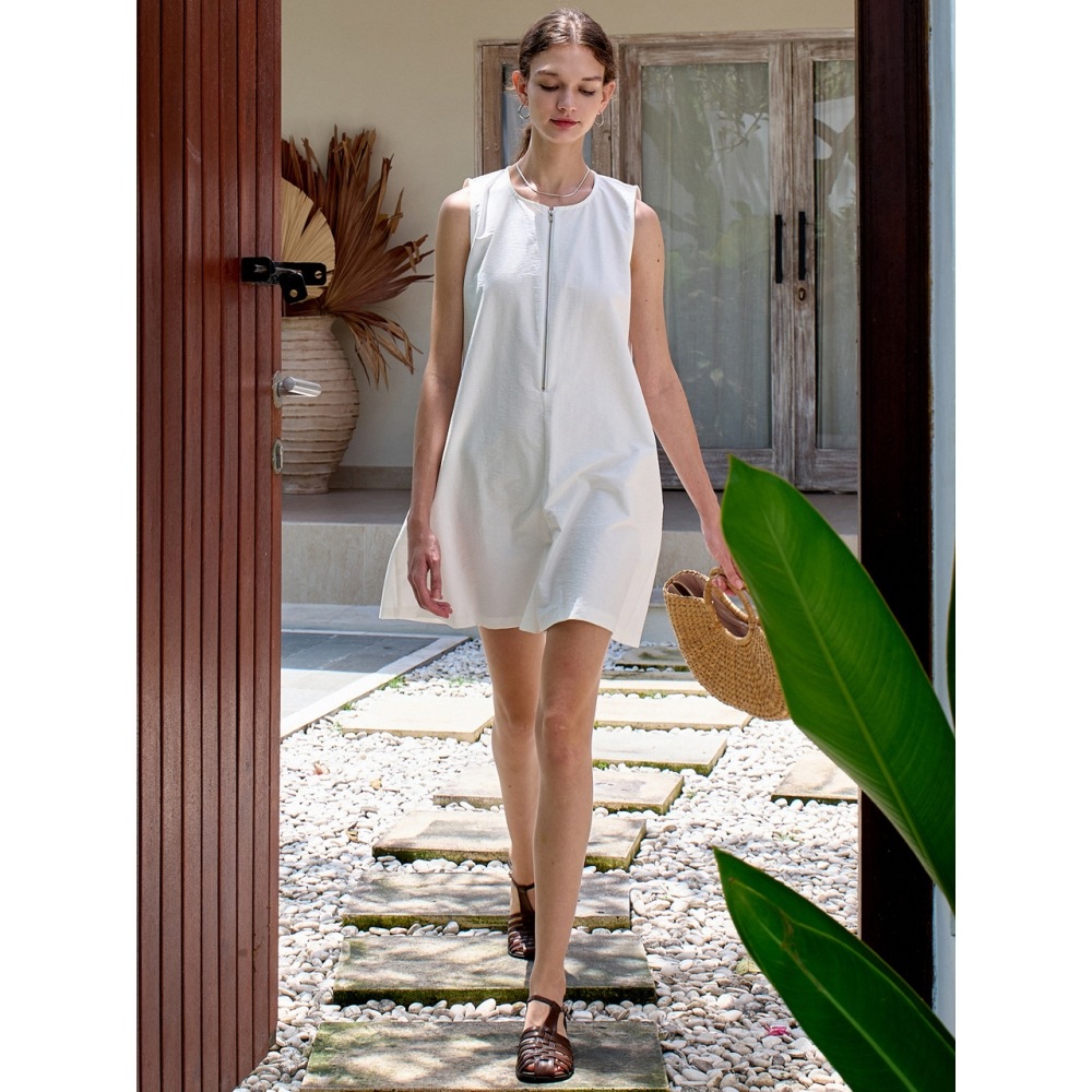 アムールモイエルコットンコージージャンプスーツホワイト amr1850