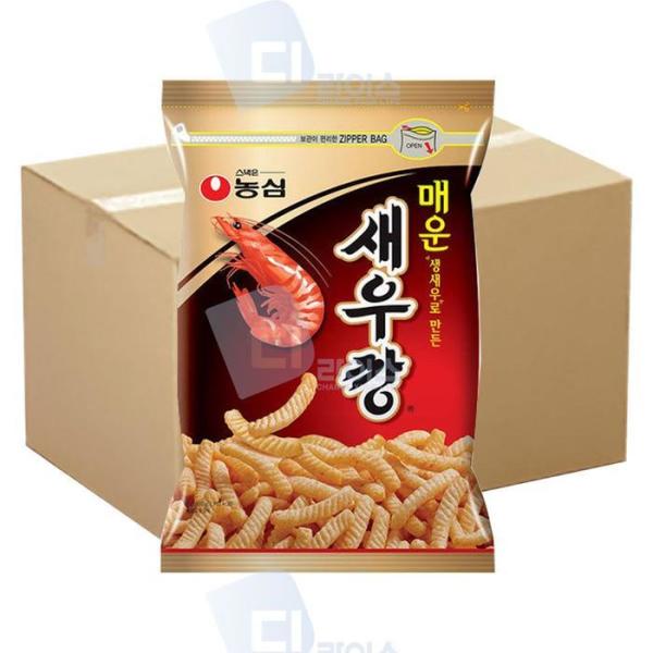 OFJLQ034 農心 辛いえびせん 400g 6袋 酒のおつまみ 袋菓子