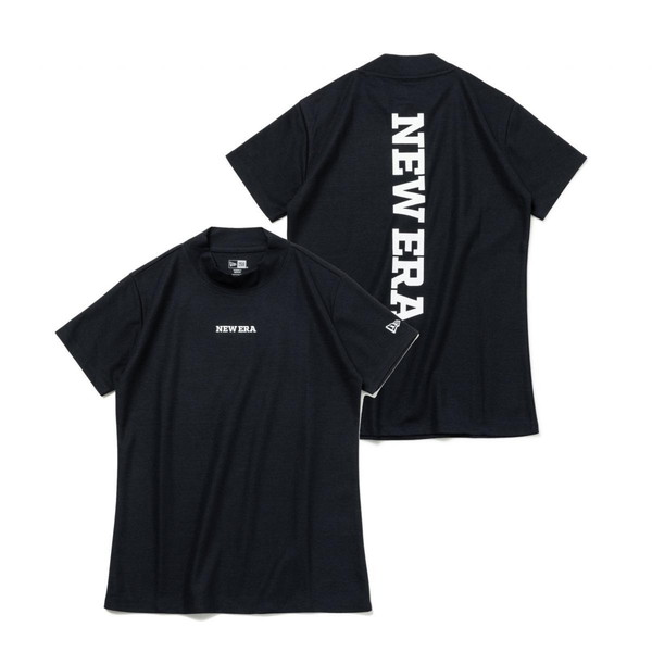 ニューエラ（NEW ERA） ゴルフ Womens 半袖 鹿の子 ミッドネック パフォーマンス Tシャツ VerticalLogo ネイビー 14108984 レディース