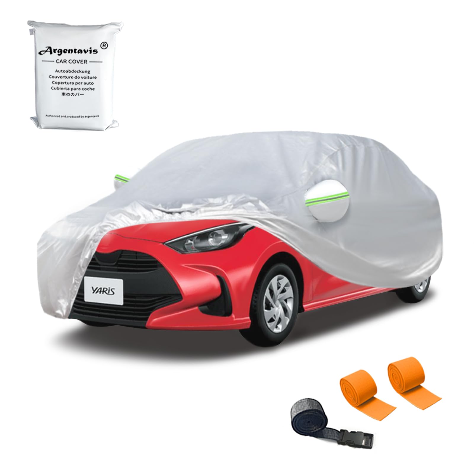 Argentavisボディカバー ヤリスGRヤリス対応用車カバーハイブリッド車ガソリン車自動車カバー YARIS car covers 日焼け止め防水台風対策コンパクトボンネットカバー防塵防輻射紫外線