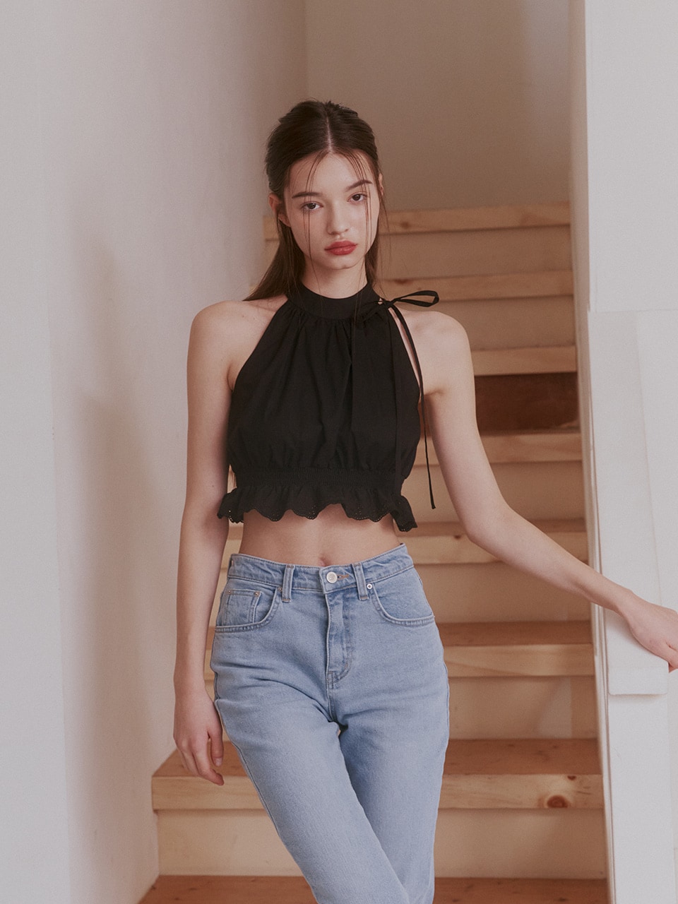 【NOT YOUR ROSE】 [ハン·ソヒ着用] CLARA TOP : BLACK