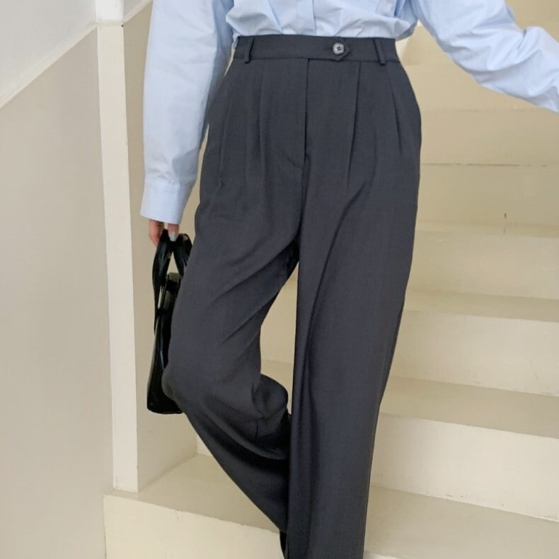 ボトムス パンツ ワイドパンツ 膝下 ロング ロング丈 ワイド ポリエステル レーヨン きれいめ シンプル カジュアル 大人 上品 おしゃれ お洒落 かっこ