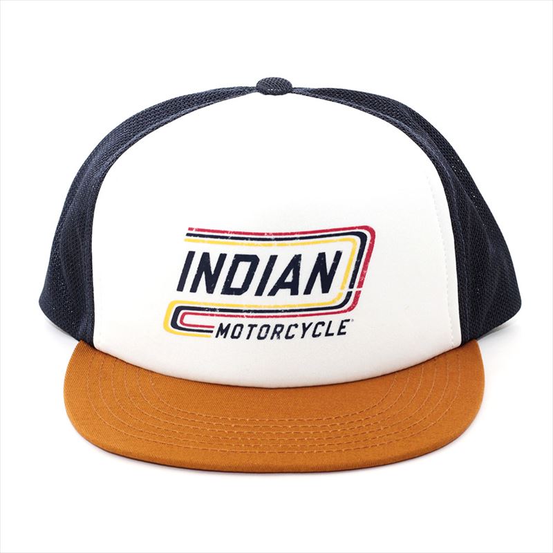 キャップ 帽子 メンズ 平ツバ インディアン モーターサイクル Indian Motorcycle High Profile Retro Trucker Hat マルチ 2860755 USA