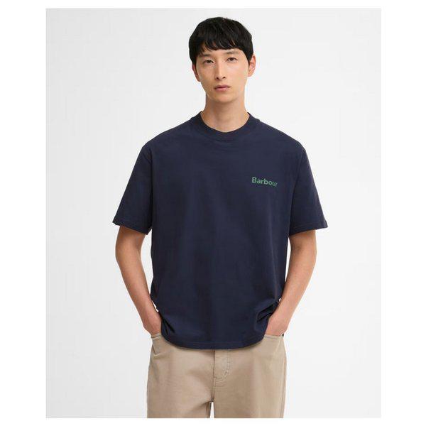 26SS メンズ ネイビー Crossby Archive Logo OS Tシャツ URTS6E007N2
