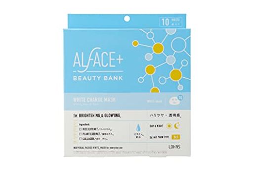 ALFACE(オルフェス) ビューティバンク ホワイトチャージマスク 10枚 ビタミン サッカロミセス くすみケア ぷるるんマスク