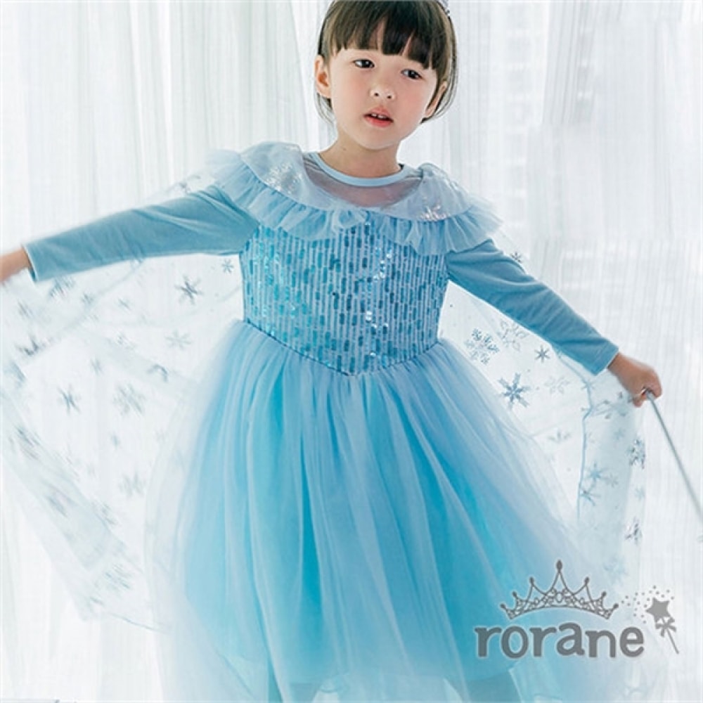 [ロラネ] NO9 女の子雪の花プリンセスドレスハロウィンコスチューム