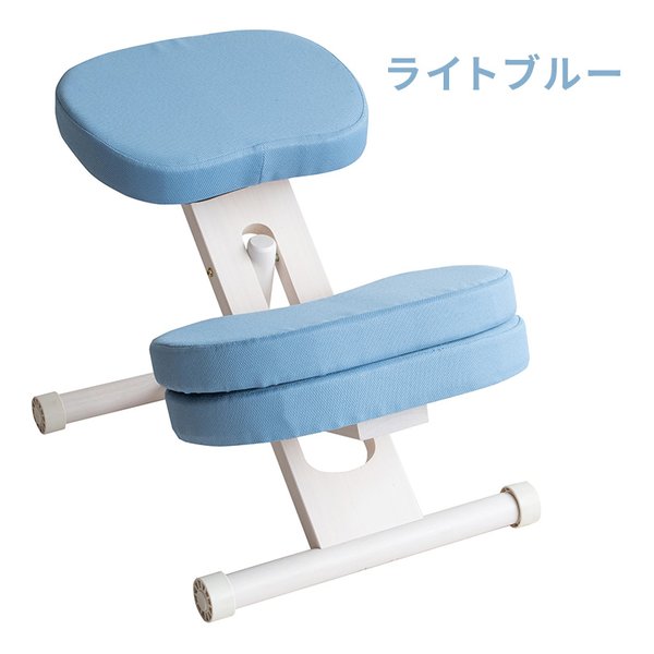プロポーションチェアキッズ ホワイト脚/ライトブルー CH-N889CK/WHLBL