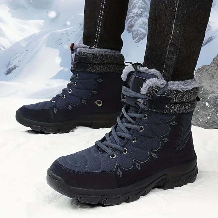 25 数量 防寒 防水 ブーツ 雪靴 用シューズ メンズ スノーブーツ 裏起毛 ボア ウィンターブーツ スノーシューズ 雪 靴 男性 滑り止め 防水 保暖 用シューズ 短納期