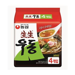 生生うどん 4個/韓国ラーメン/インスタントラーメン/おまとめ梱包 送料1回発生