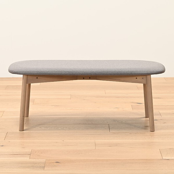 光製作所 アリカ ダイニングベンチ GRY メーカー直送