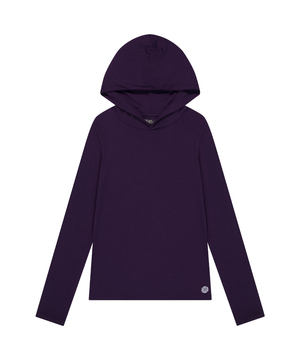 【COYSEIO】 038 SLIM HOODIE LONG SLEEVES : PURPLE 8,512円
