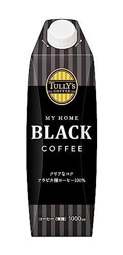 他サイト： タリーズコーヒー ブラック キャップ付き 紙パック 1L×6本 MY HOME (マイホーム)の商品画像