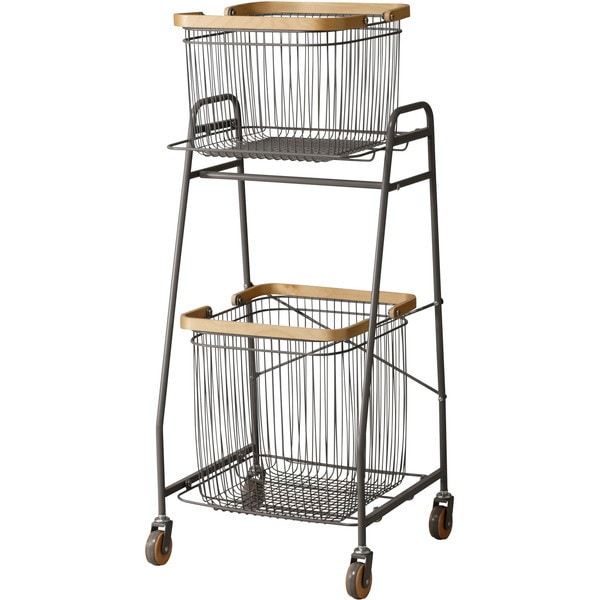 LIV-CS2(GR) グレー リヴ [キャリーバスケットワゴン S] メーカー直送 10,315円