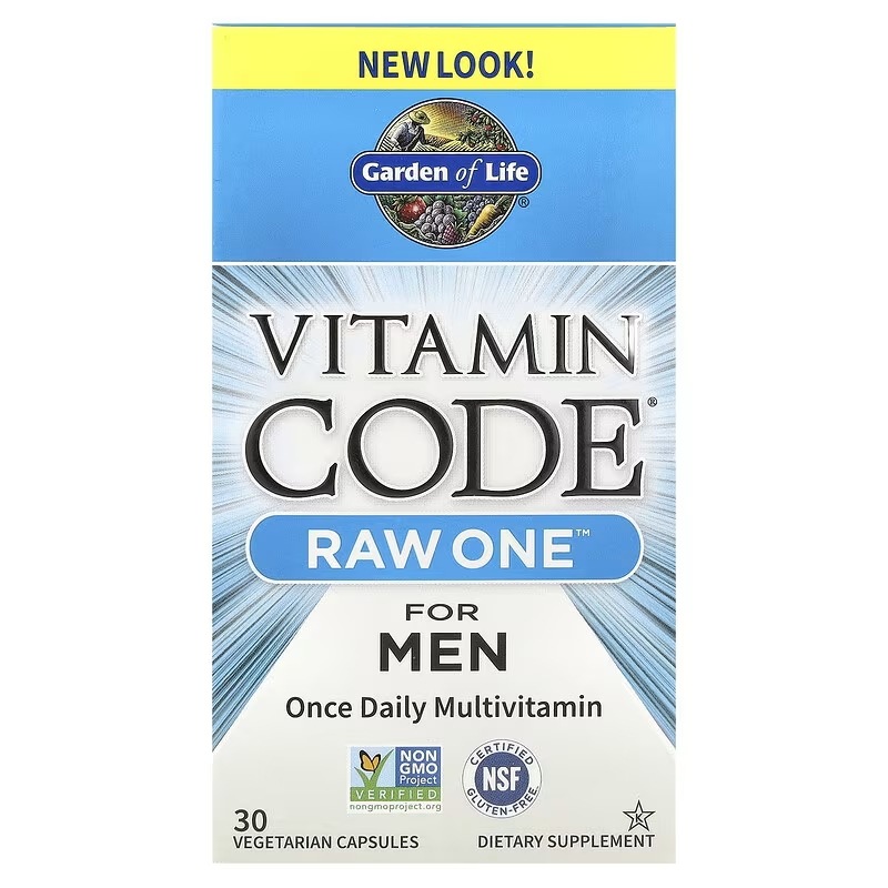 Vitamin Code（ビタミンコード） RAW One（ローワン） Once Daily Multivitamin For Men ベジカプセル30粒