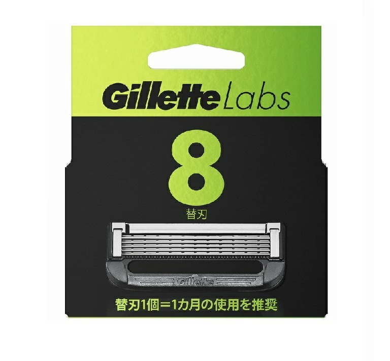ジレッ ト Gillette Labs 角質除去バー搭載カミソリ 替刃8個