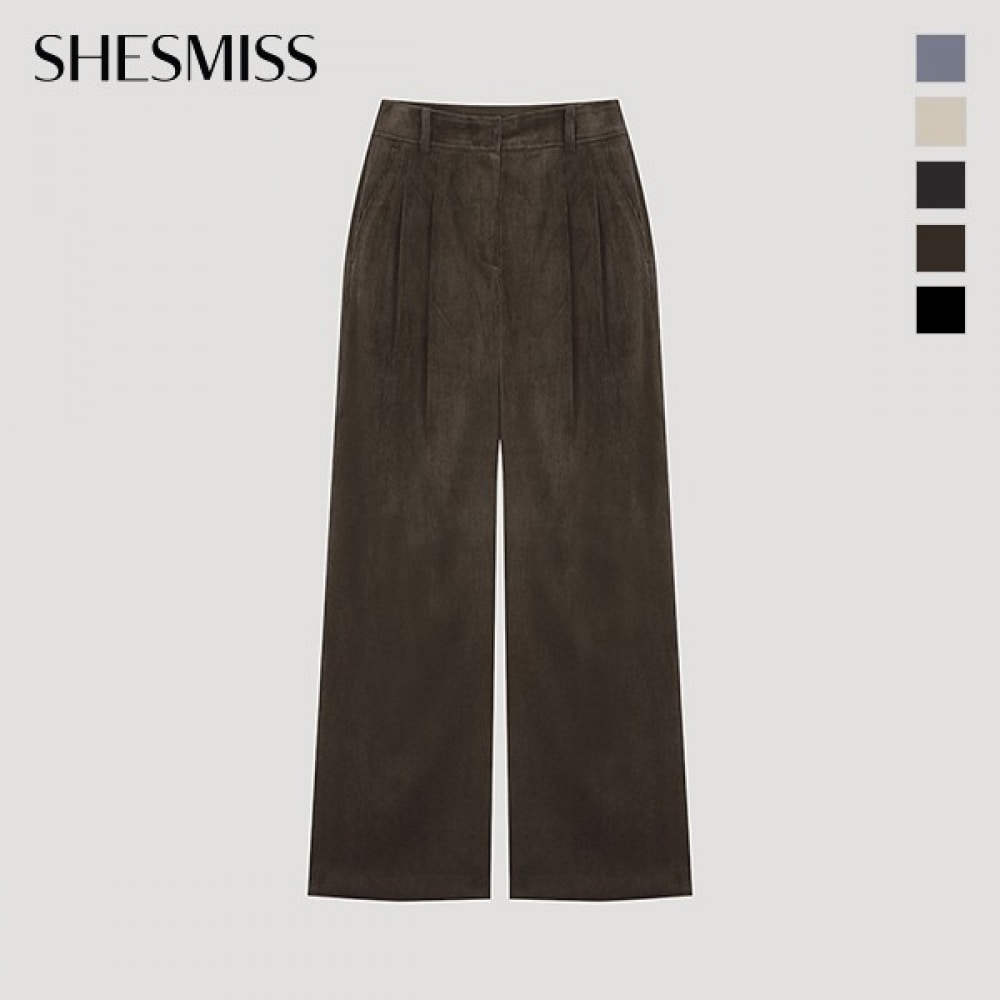 (Shes Miss) コーデュロイバックバンディングワイドパンツ_swwslo42840