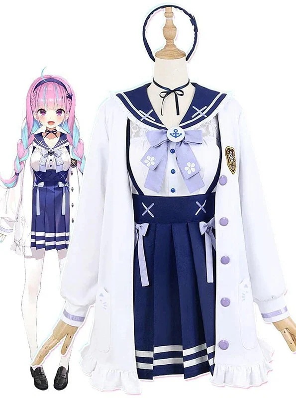 【即納】最安値挑戦 ウィッグ追加可 仮装 イベント 新衣装 バーチャルYouTuber コスプレ衣装 湊あくあ