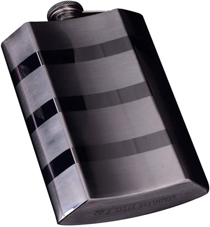 ワインボトル ステンレス鋼フラスコスチールヒップフラスコ 7 オンス 18/8 ドラッグウイスキーポケットボトルストロングマン屋外ウォッカワインセット